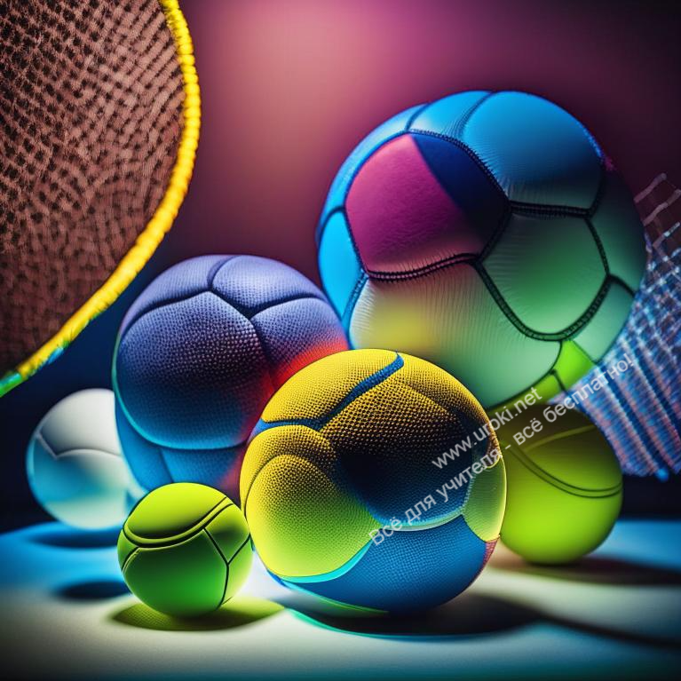 Футбольный мяч, волейбольный мяч, теннисный - 10 спортивных игр в детском лагере.